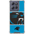 NFL Carolina Panthers Zone Block Moto G Play 5G (2025) Clear Case